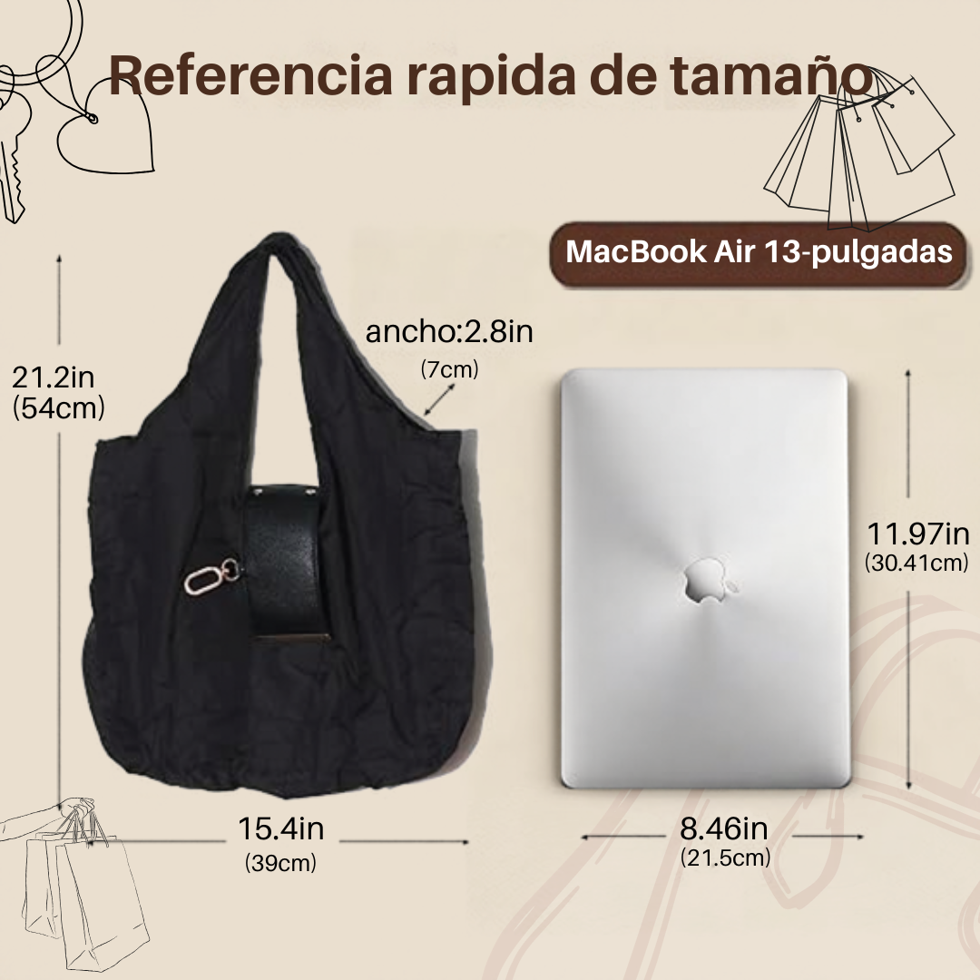 Bolso Plegable con Llavero Integrado
