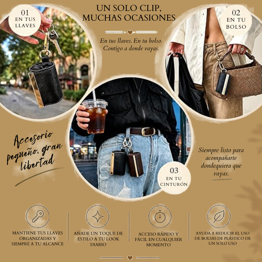 Bolso Plegable con Llavero Integrado