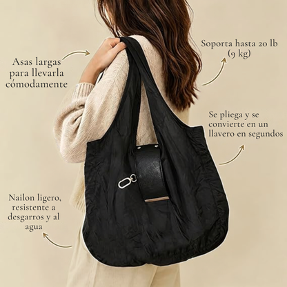 Bolso Plegable con Llavero Integrado