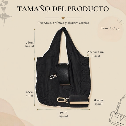 Bolso Plegable con Llavero Integrado